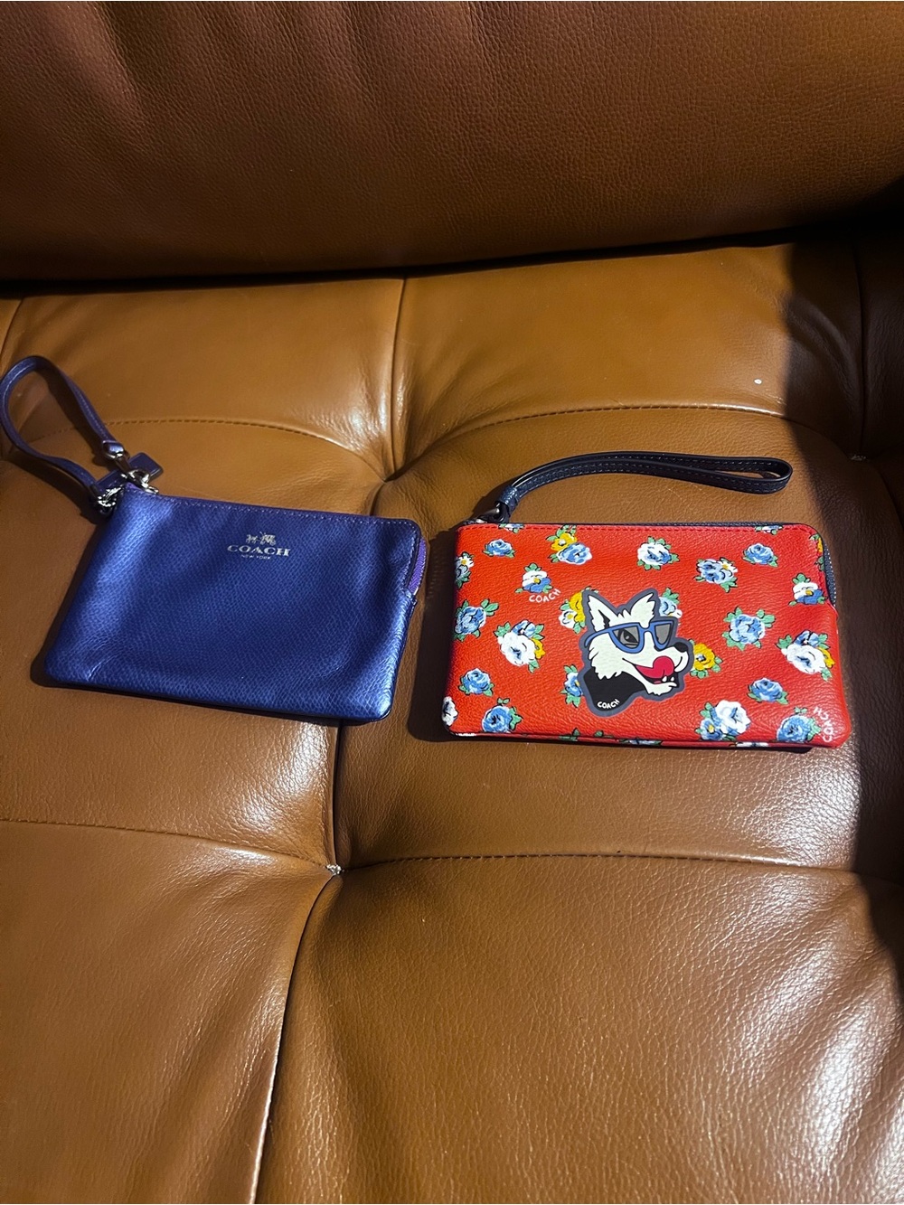 Coach corner zip Wristlet bundle